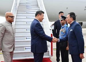 INDIA-NUEVA DELHI-CHINA-XI JINPING-CUMBRE DEL BRICS-LLEGADA