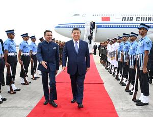 INDIA-NUEVA DELHI-CHINA-XI JINPING-CUMBRE DEL BRICS-LLEGADA