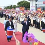 RPDC-PYONGYANG-CHINA-XI JINPING-KIM JONG UN-CEREMONIA DE DESPEDIDA
