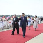 RPDC-PYONGYANG-CHINA-XI JINPING-KIM JONG UN-CEREMONIA DE DESPEDIDA