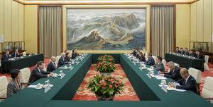 CHINA-BEIJING-HE LIFENG-TIM COOK-REUNION