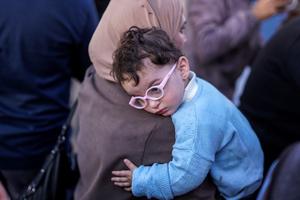 MEDIO ORIENTE-GAZA-KHAN YOUNIS-NIÑOS EVACUADOS POR MOTIVOS MEDICOS-REGRESO