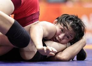 JAPON-NAGOYA-JUEGOS ASIATICOS-LUCHA-62 KG FEMENINO-SEMIFINALES
