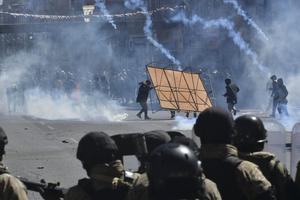 BOLIVIA-EL ALTO-BLOQUEOS-ENFRENTAMIENTOS