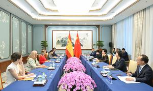 CHINA-BEIJING-SHEN YIQIN-VICEPRESIDENTA SEGUNDA ESPAÑOLA-REUNION