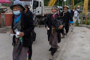 CHINA-XIZANG-XIGAZE-AVALANCHA DE LODO-EVACUACION