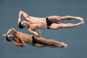 CHINA-BEIJING-CLAVADOS-COPA DEL MUNDO DE WORLD AQUATICS-SUPERFINAL-10M SINCRONIZADO MASCULINO