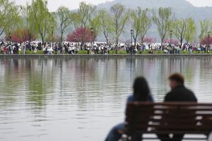CHINA-ZHEJIANG-HANGZHOU-LAGO OESTE-VISTAS DE PRIMAVERA