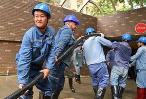 CHINA-GUANGXI-GUIGANG-TIFON MAYSAK-SUMINISTRO ELECTRICO-RESTABLECIMIENTO