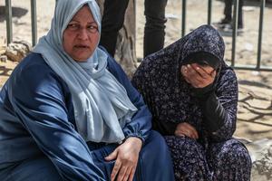 MEDIO ORIENTE-CIUDAD DE GAZA-BOMBARDEO ISRAELI-POLICIAS-FUNERAL