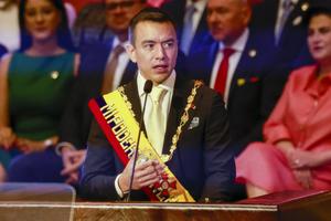 ECUADOR-QUITO-NOBOA-CEREMONIA
