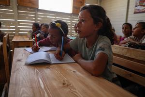 MEDIO ORIENTE-CIUDAD DE GAZA-ESCUELA DE MADERA