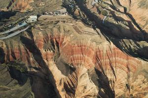 CHINA-GANSU-RELIEVE DE DANXIA-VISTA AEREA