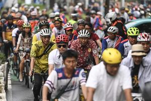 INDONESIA-YAKARTA-DIA MUNDIAL DE LA BICICLETA