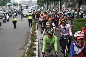 INDONESIA-YAKARTA-DIA MUNDIAL DE LA BICICLETA