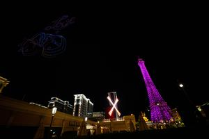 CHINA-MACAO-ESPECTACULO DE DRONES