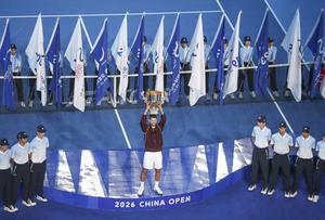 CHINA-BEIJING-TENIS-ABIERTO DE CHINA-INDIVIDUALES MASCULINOS-CEREMONIA DE PREMIACION