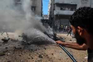 MEDIO ORIENTE-CIUDAD DE GAZA-ATAQUES AEREOS