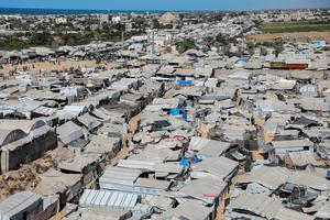 MEDIO ORIENTE-GAZA-KHAN YOUNIS-TIENDAS DE CAMPAÑA