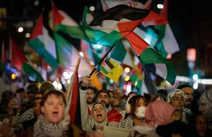 CANADA-VANCOUVER-PALESTINA-MANIFESTACION-APOYO