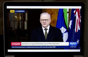 AUSTRALIA-PRIMER MINISTRO-CONFERENCIA DE PRENSA-PALESTINA