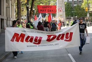 CANADA-VANCOUVER-DIA INTERNACIONAL DE LOS TRABAJADORES-MANIFESTACION