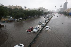CHINA-HARBIN-FUERTE LLUVIA