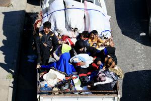 LIBANO-SIDON-ATAQUES AEREOS ISRAELIES-DESPLAZAMIENTO