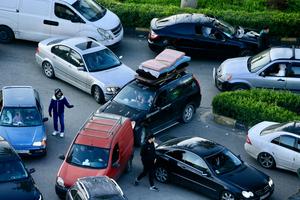 LIBANO-SIDON-ATAQUES AEREOS ISRAELIES-DESPLAZAMIENTO