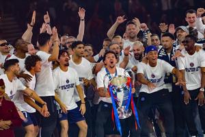 FRANCIA-PARIS-FUTBOL-LIGA DE CAMPEONES DE LA UEFA-PSG-CELEBRACIONES