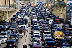 LIBANO-SIDON-ATAQUES AEREOS ISRAELIES-DESPLAZAMIENTO