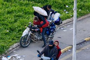 LIBANO-SIDON-ATAQUES AEREOS ISRAELIES-DESPLAZAMIENTO