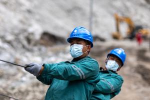 CHINA-XIZANG-GYIRONG-AVALANCHA DE LODO-RESTAURACION DE ENERGIA