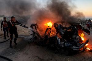 MEDIO ORIENTE-CIUDAD DE GAZA-ATAQUE AEREO ISRAELI-PERIODISTA MUERTO