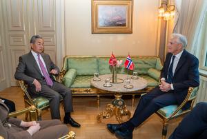 NORUEGA-OSLO-PRIMER MINISTRO-CHINA-WANG YI-REUNION