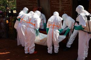 REPUBLICA DEMOCRATICA DEL CONGO-MONGBWALU-BROTE DE EBOLA-ENTIERRO