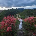 CHINA-ZHEJIANG-ALDEA DE JINLING-AZALEA ALPINA-TURISMO