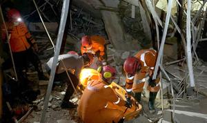 INDONESIA-MEDAN-COMPLEJO RESIDENCIAL-EXPLOSION-SECUELAS
