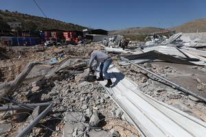 MEDIO ORIENTE-CISJORDANIA-NAPLUSA-DEMOLICION