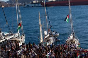 GRECIA-SIROS-EMBARCACIONES-SALIDA-GAZA