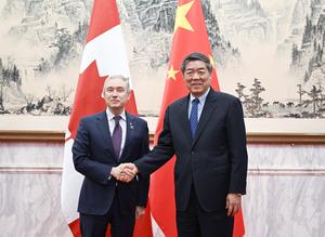 CHINA-BEIJING-HE LIFENG-MINISTRO DE FINANZAS DE CANADA-REUNION
