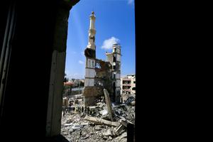 LIBANO-SIDON-ISRAEL-ATAQUE AEREO-SECUELAS