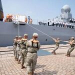 CHINA-SHANDONG-QINGDAO-EJERCICIO NAVAL CONJUNTO CHINA-RUSIA-MONTAJE COMPLETO