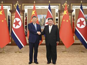 RPDC-PYONGYANG-CHINA-XI JINPING-KIM JONG UN-CONVERSACIONES