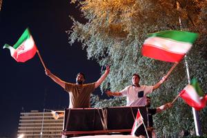 IRAK-BAGDAD-EEUU-IRAN-CESE AL FUEGO-CELEBRACION