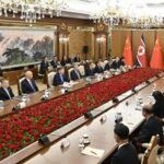 RPDC-PYONGYANG-CHINA-XI JINPING-KIM JONG UN-CONVERSACIONES