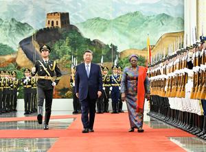 CHINA-BEIJING-XI JINPING-PRESIDENTA DE NAMIBIA-CONVERSACIONES
