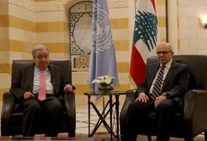 LIBANO-BEIRUT-ONU-ANTONIO GUTERRES-VISITA