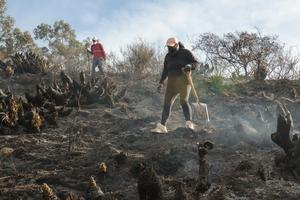 ECUADOR-POMASQUI-INCENDIO FORESTAL