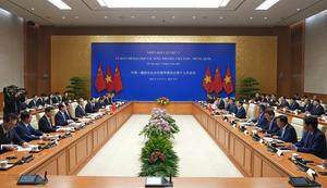 VIETNAM-HANOI-CHINA-WANG YI-COOPERACION BILATERAL-REUNION